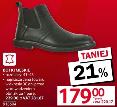 Botki męskie promocja w Selgros