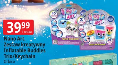 Nano Art Zestaw kreatywny Inflatable Buddies Trio/Keychain Orbico promocja w Leclerc