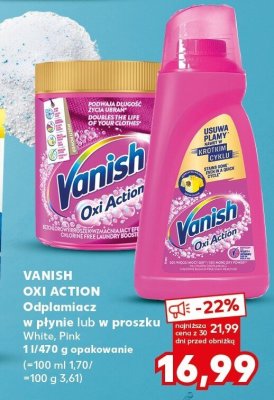Oxi Action odplamiacza w płynie lub w proszku White, Pink promocja w Kaufland