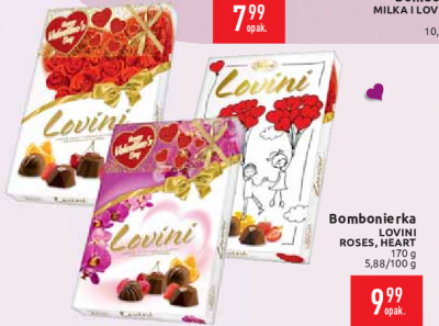 Bombonierka walentynkowa Vobro lovini promocja