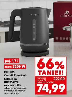 Czajnik PHILIPS Czajnik Essentials Collection HD9314/90 promocja w Kaufland