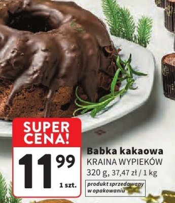 Babka kakaowa KRAINA WYPIEKÓW promocja w Intermarche