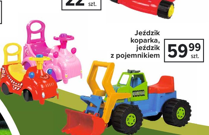 Jeździk z pojemnikiem tulipan Mochtoys promocja
