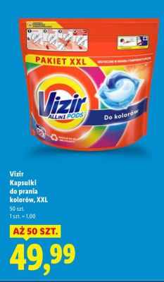 Kapsułki do prania kolorów All in 1 Pods XXL 50 szt. promocja w Lidl