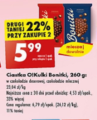 Kuleczki w czekoladzie deserowej Bonitki promocja