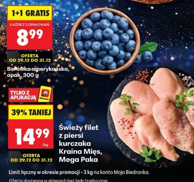 Filet z piersi kurczaka Kraina Mięs, Mega Paka promocja w Biedronka