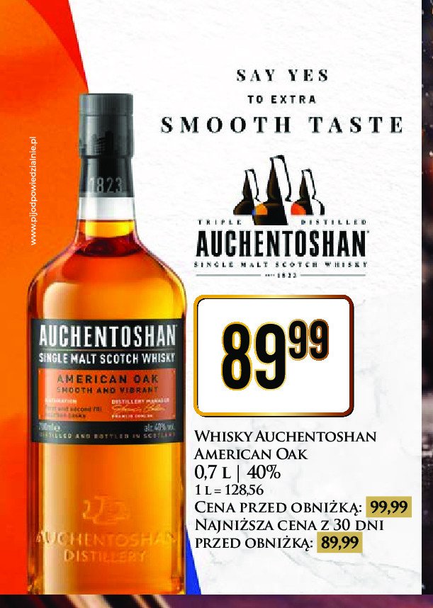 Whisky Auchentoshan american oak promocja