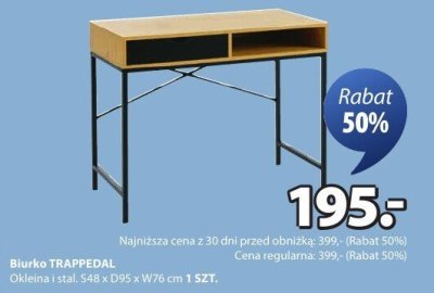 Biurko TRAPPEDAL promocja w Jysk
