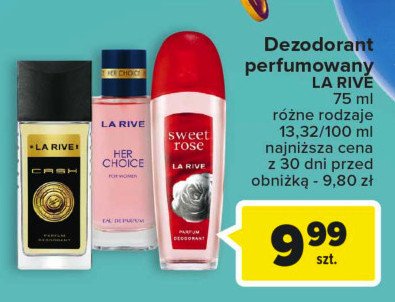 Woda toaletowa La rive her choice promocja