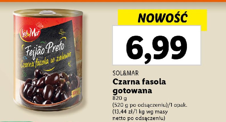 Fasola czarna Sol&mar promocja