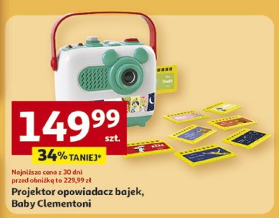 Projektor opowiadacz bajek Baby Clementoni promocja w Auchan