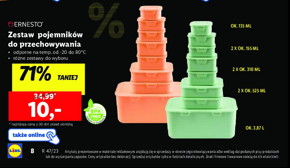 Pojemniki do przechowywania Ernesto promocja