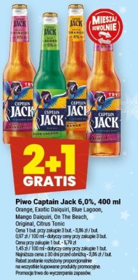 Piwo Captain Jack 6,0%, 400 ml promocja w Twój Market