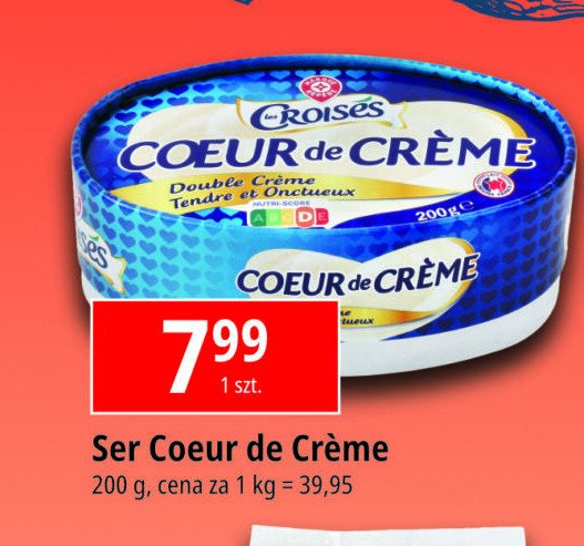 Ser coeur de creme Wiodąca marka croises promocja