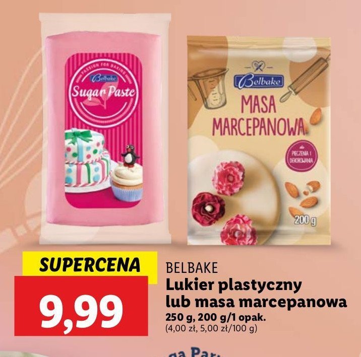 Masa marcepanowa Belbake promocja