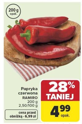Papryka czerwona RAMIRO promocja w Carrefour
