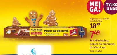 Jan Niezbędny, papier do pieczenia, dł.10m; 1 szt. promocja w Rossmann