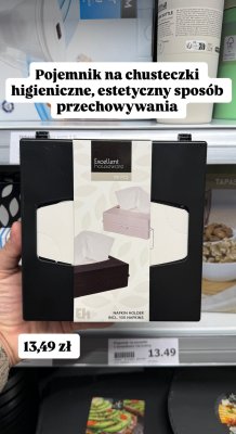 Pojemnik na chusteczki Excellent Houseware 100szt promocja w Action