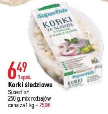 Korki ze śledzia z cebulką z oliwą z oliwek Superfish promocja