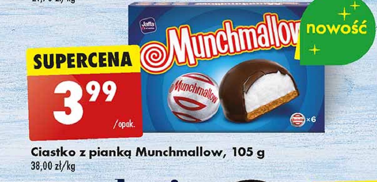 Ciastka z pianką Munchmallow promocja