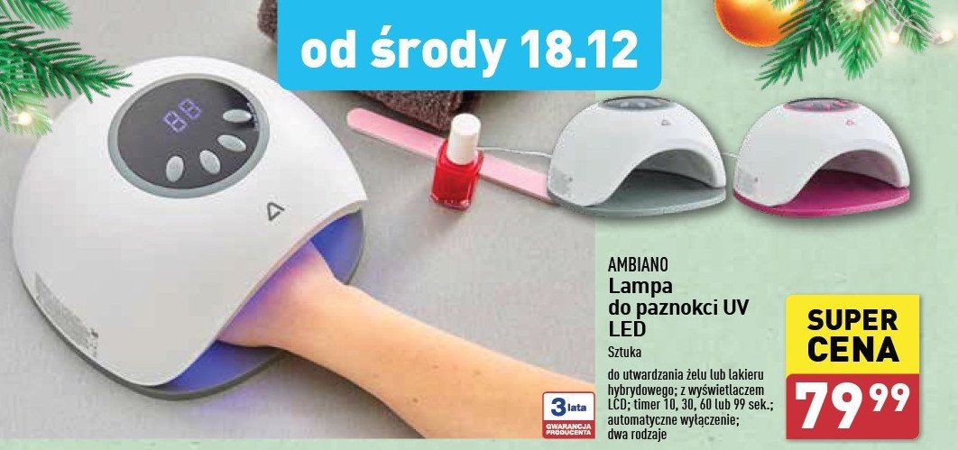 Lampa do paznokci uv AMBIANO promocja