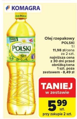 Olej promocja w Carrefour