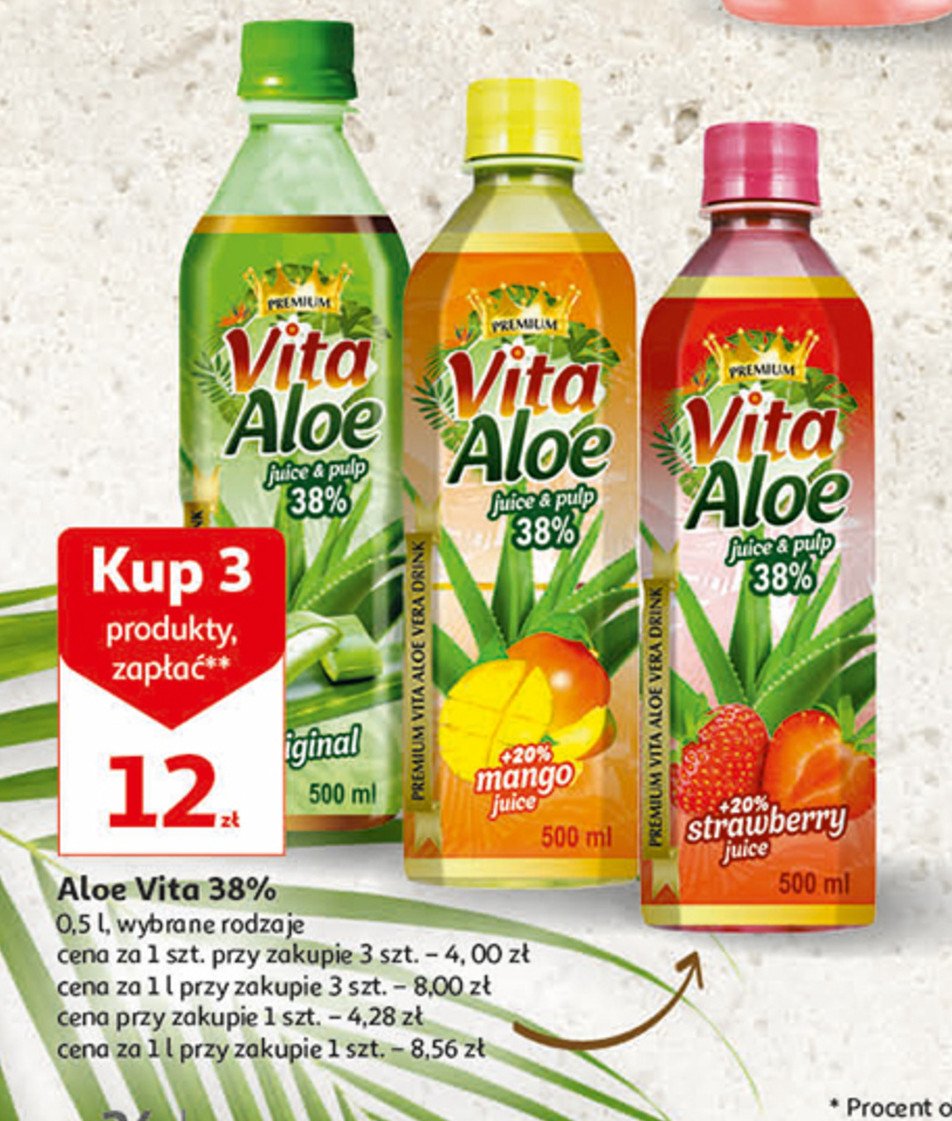 Napój aloesowy mango Vita aloe promocja