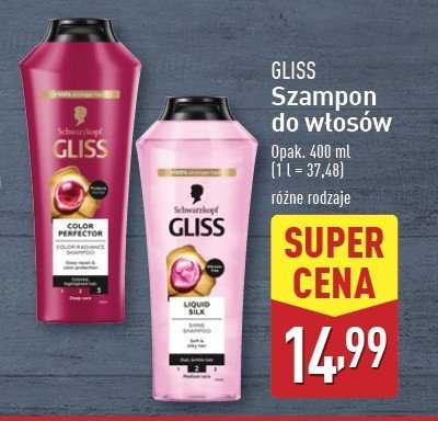 Szampon do włosów Gliss kur liquid silk gloss promocja