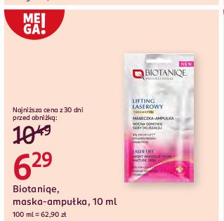 Maseczka-ampułka do cery dojrzałej Biotaniqe multi biomask promocja w Rossmann