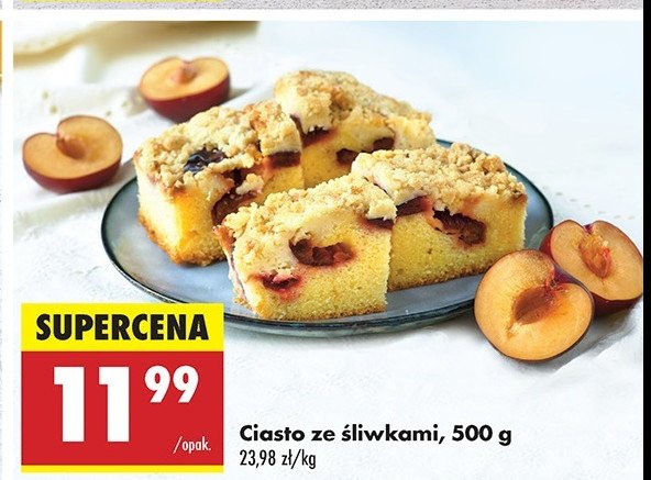Ciasto ze śliwkami promocja w Biedronka