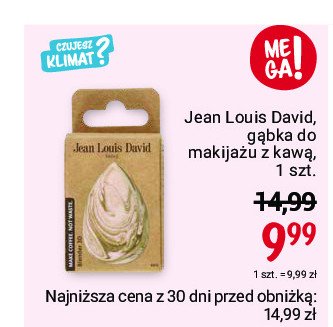 Gąbka z kawą Jean louis david promocja