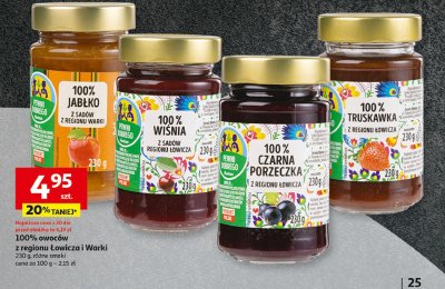 Jab艂ko z sad贸w z regionu warki Auchan pewni dobrego promocja