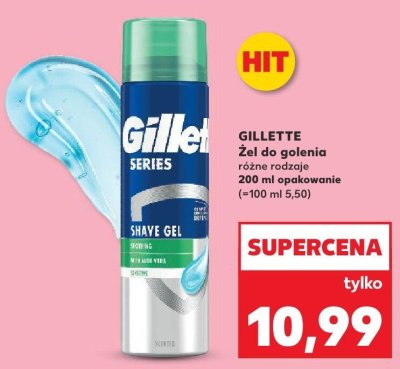 Żel do golenia różne rodzaje Gillette promocja w Kaufland