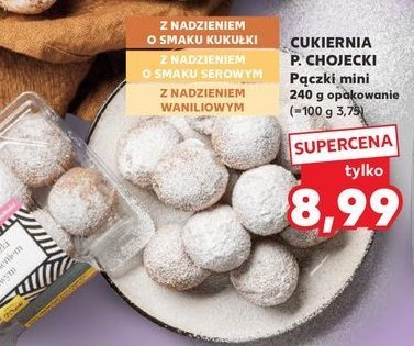 P膮czki mini z nadzieniem o smaku waniliowym Chojecki promocja