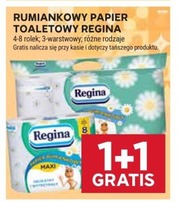 Papier toaletowy rumiankowy Regina promocja w Stokrotka