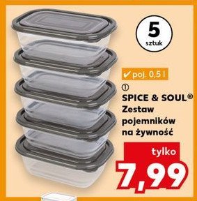 Zestaw pojemników 0.5 l Spice&soul promocja