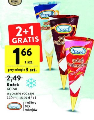 Rożek czekoladowy Koral promocja