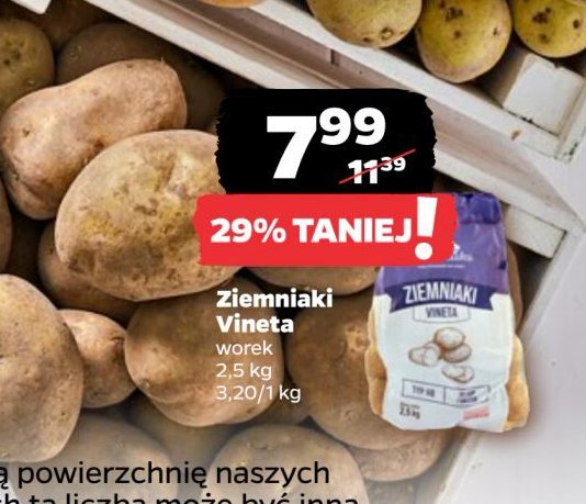 Ziemniaki vineta promocja w Netto