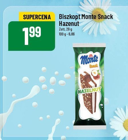 Baton orzechowy Zott monte snack promocja