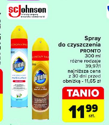 Spray przeciw kurzowi jaśmin Pronto multi surface promocja