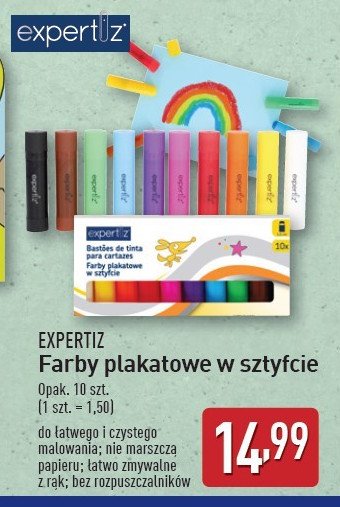 Farby plakatowe w sztyfcie Expertiz promocja