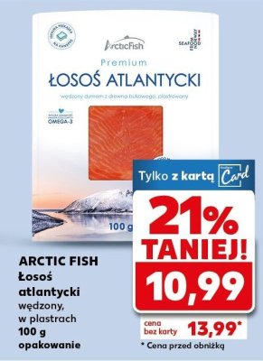 Łosoś atlantycki Arctic Fish Łosoś atlantycki wędzony, w plastrach promocja w Kaufland