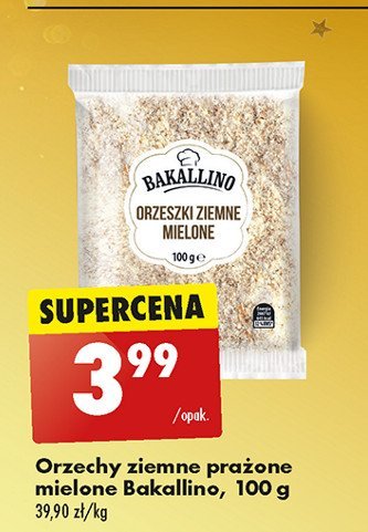 Orzeszki ziemne mielone Bakallino promocja