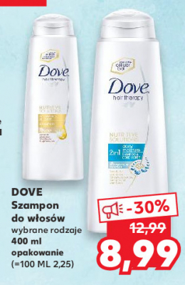 Szampon do włosów nourishing oil care Dove hair therapy promocja