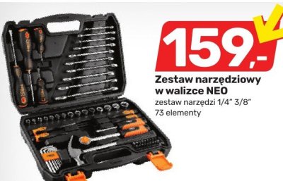 Zestaw narzędziowy w walizce NEO promocja w Bricomarche