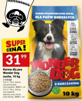 Karma dla psa Wonder Dog sucha, 10 kg promocja w Twój Market
