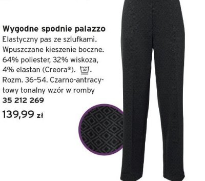 Spodnie wygodne palazzo promocja w Tchibo