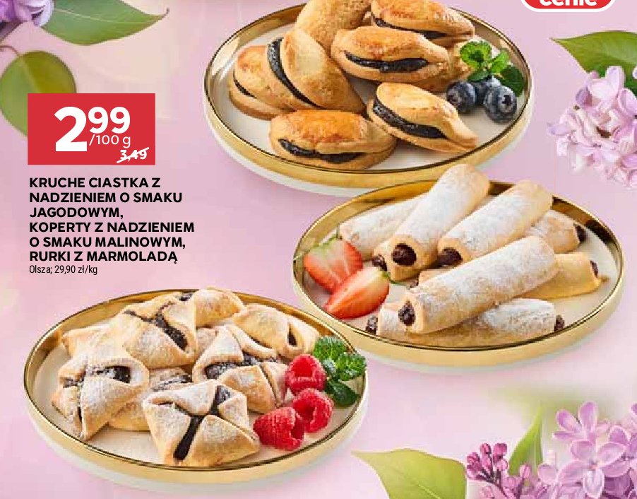 Koperty z nadzieniem owocowym Olsza promocja