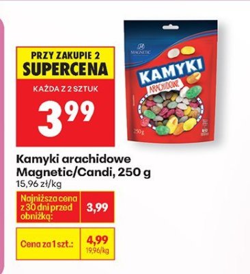 Kamyki arachidowe Magnetic/Candi, 250 g promocja w Biedronka