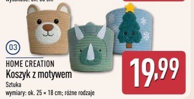 Koszyk z motywem HOME CREATION promocja w Aldi